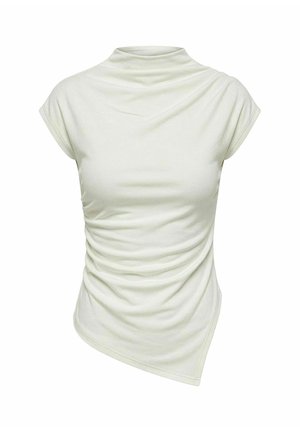 Object, TOP RUCHED ASYMMETRIC - T-shirt imprimé - cloud dancer