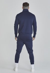 SIKSILK ESSENTIALS - Felpa con zip - navy