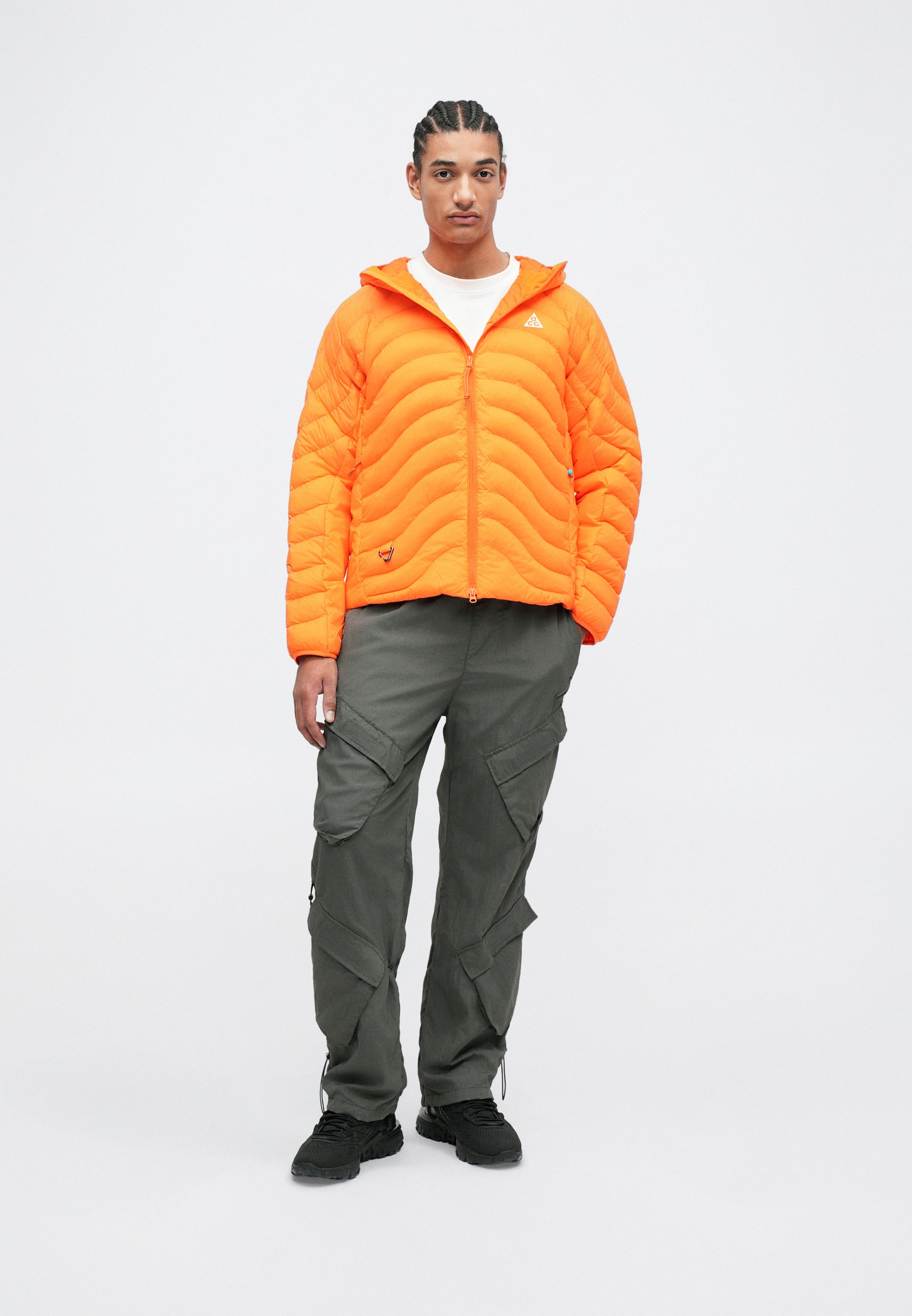 Nike ACG Outdoor jacket - orange/white/orange - Zalando