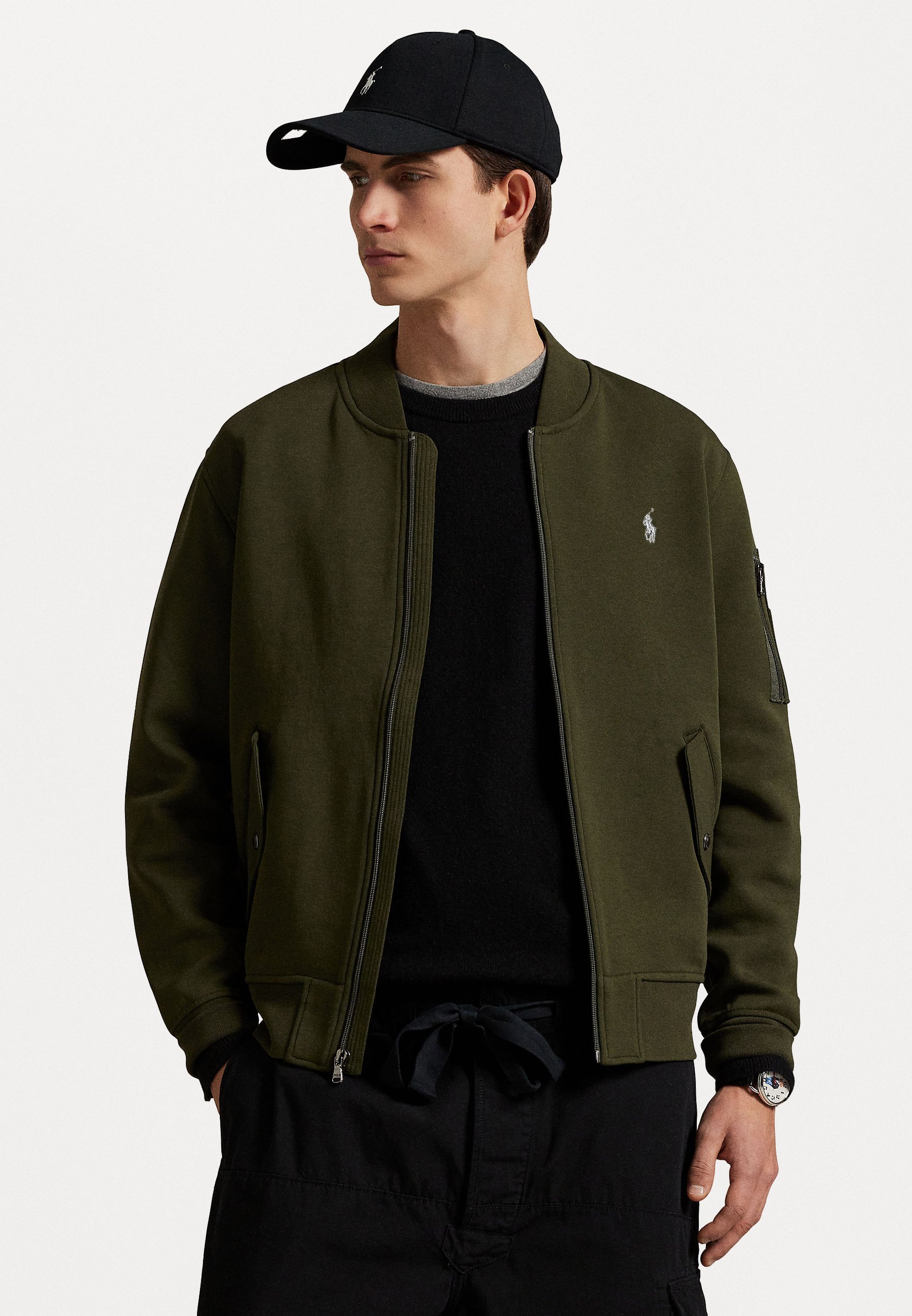 Polo Ralph Lauren DOUBLE-KNIT BOMBER JACKET - Blusão aviador
