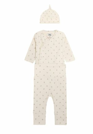REGULAR FIT - 3-PIECE SET - Pletena kapa - natural