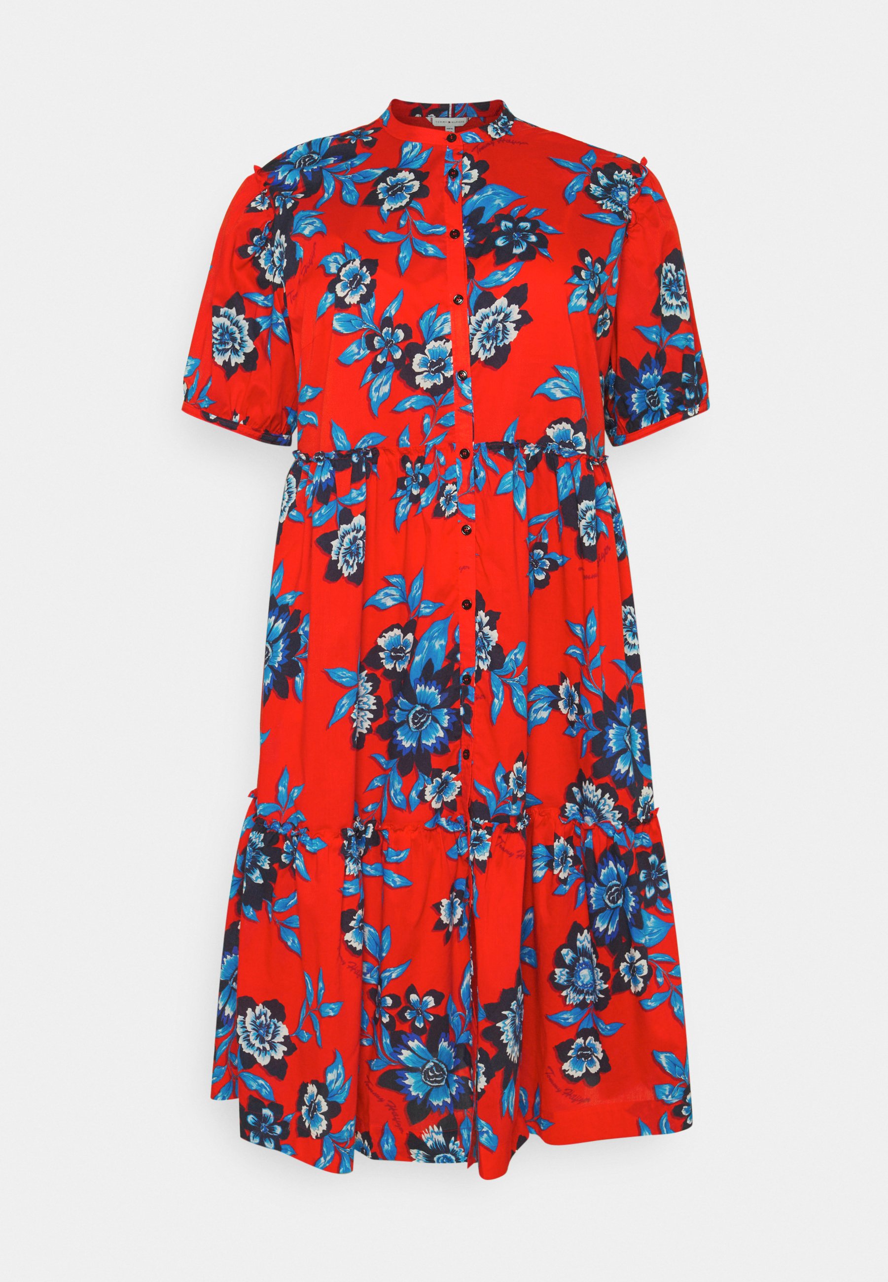 Tommy Hilfiger Curve FLORAL MIDI DRESS 
