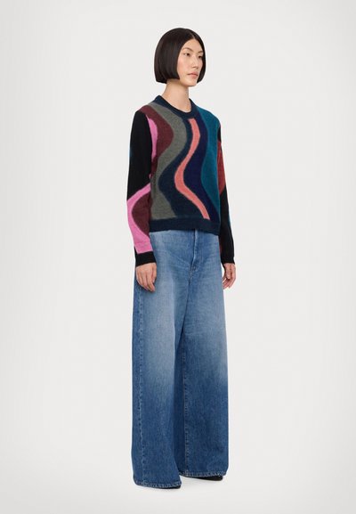 PS Paul Smith WOMENS CREW NECK - Striktrøje - black