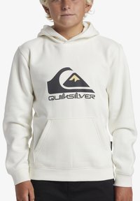 Quiksilver BIG LOGO  - Felpa con cappuccio - snow white