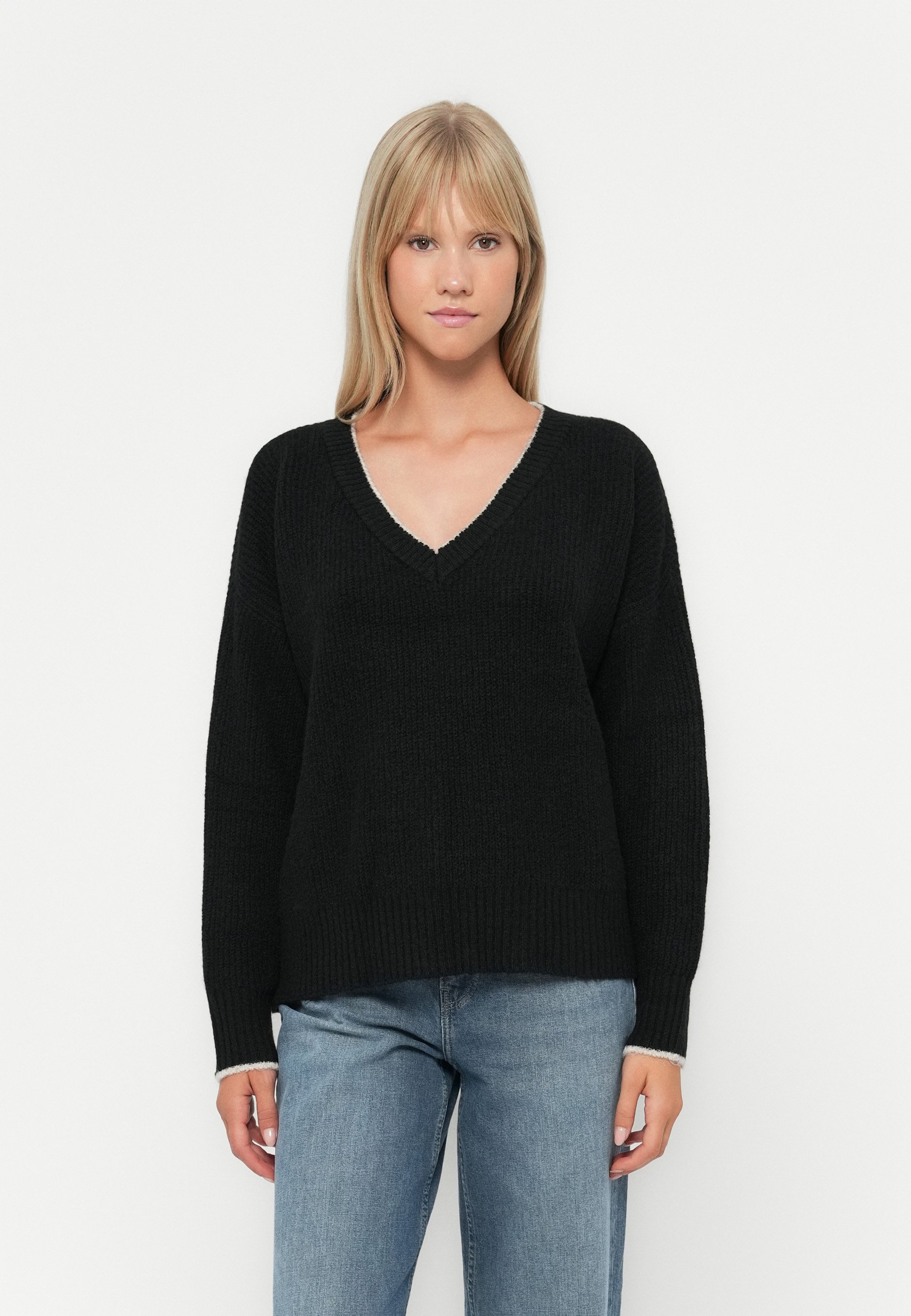 V Neck Pull Rock And Roll Noir Pull Zadig Voltaire Pull Rock Zadig