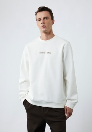 CREW NECK - Sweatshirt - white