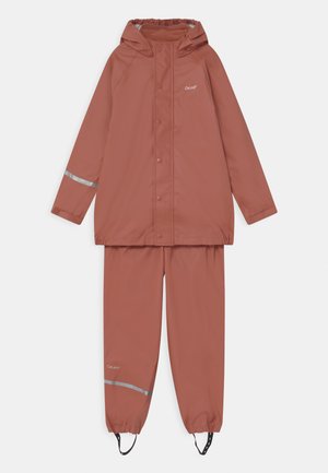 BASIC RAINWEAR SET UNISEX - Impermeabile - redwood