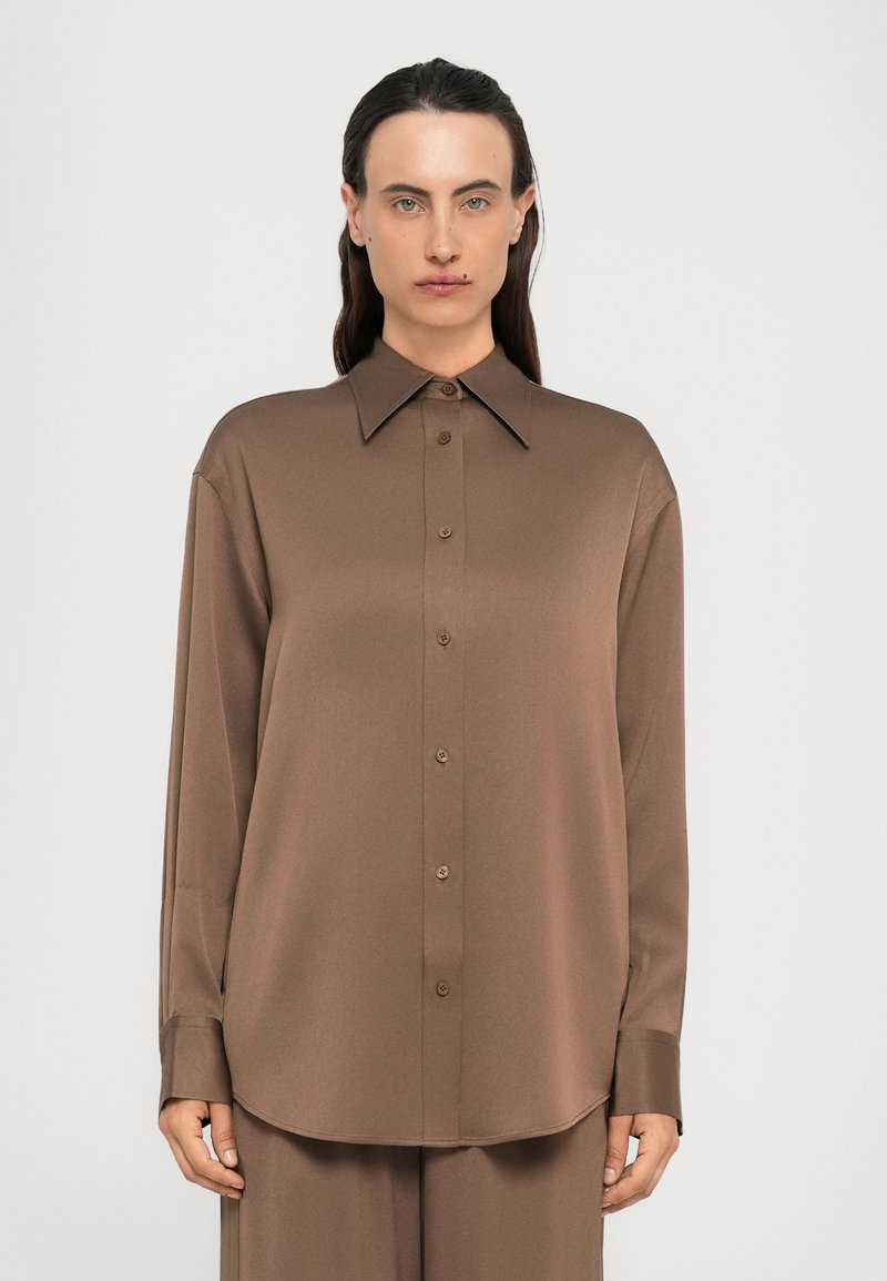 Chemise Femme FILIPPA K En Coton Marron – Taille Small, Occasion En Excellent état