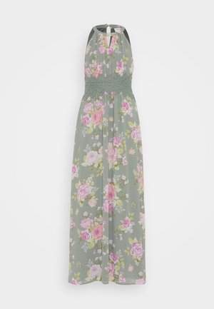 VILA, VIMILINA FLOWER - Μάξι φόρεμα - cameo green