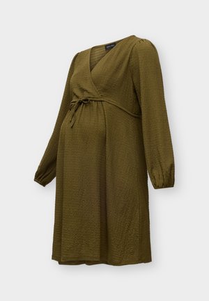 Anna Field MAMA by Zalando, CACHE COEUR - Robe de jour - dark olive