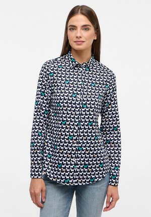 HEMDBLUSE - REGULAR FIT - Overhemdblouse - navy grün