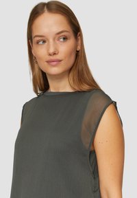 QS Bluse - anthrazit