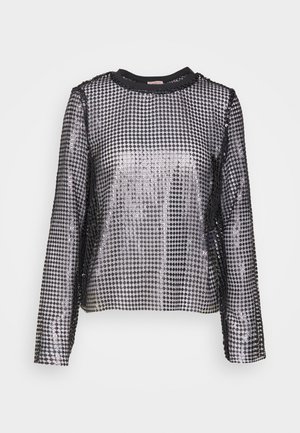 ONLY ONLARIANA SEQUINS - Bluză cu mânecă lungă - phantom/dark grey