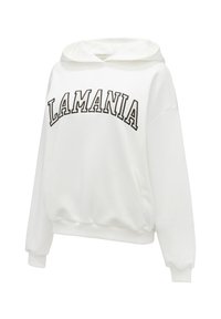 LA MANIA TWIN - Džemperis su gobtuvu - white