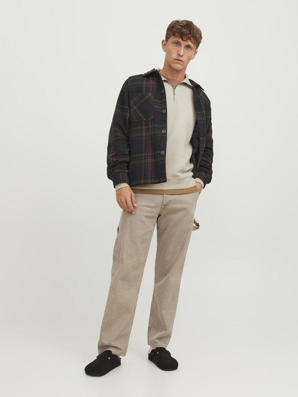 JJEBRADLEY HALF ZIP NOOS - Sweatshirt - moonbeam3