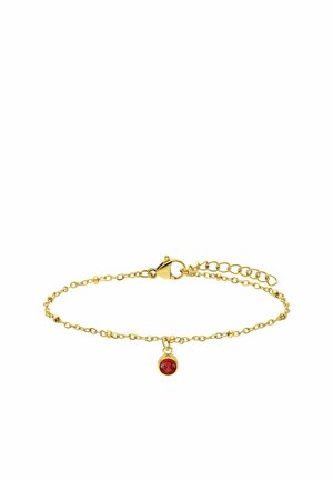 BIRTHSTONE - Armband - gold-coloured/red