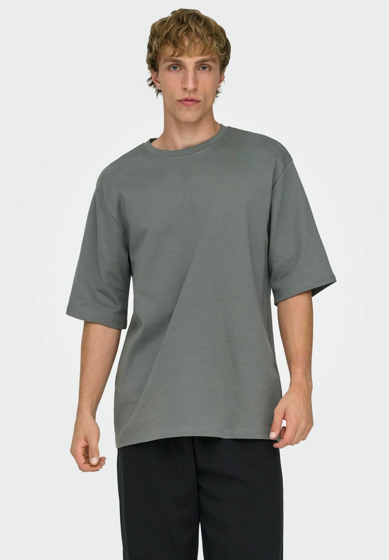 Only & Sons ONSROBBY - T-shirt basic - castor gray