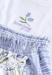 Next 3 PACK REGULAR FIT SET - Nattplagg set - blue white floral