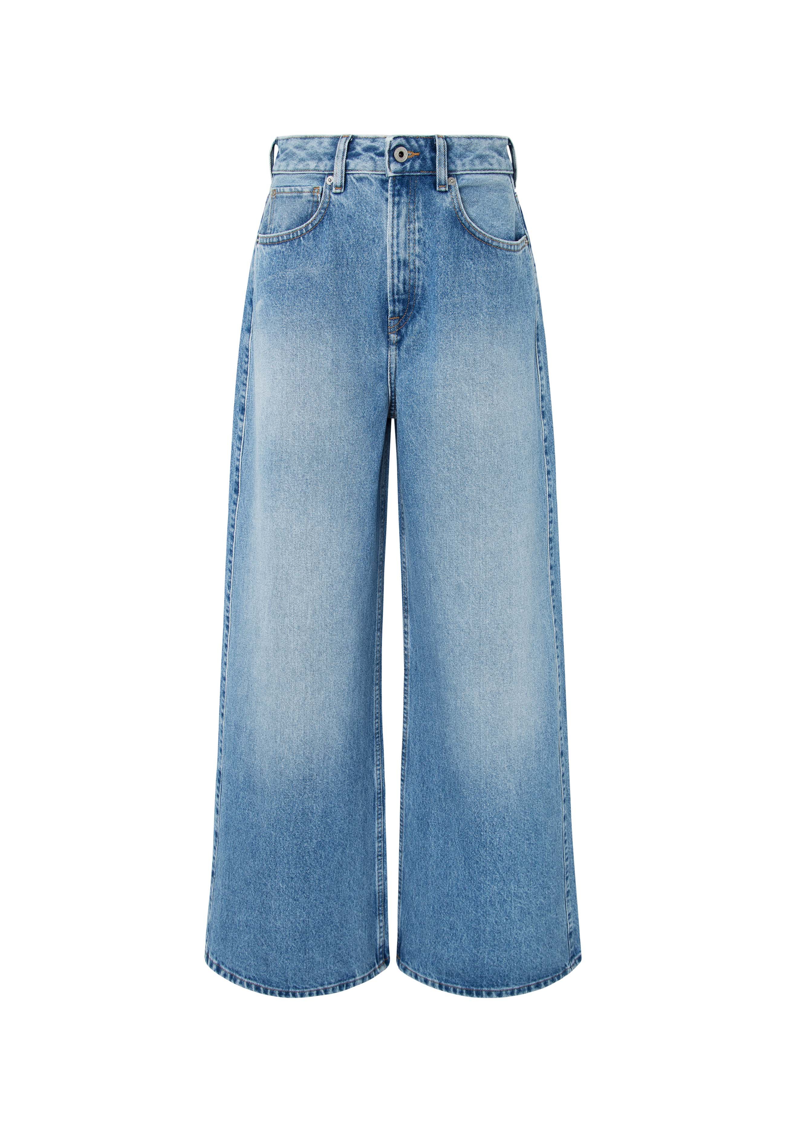 Pepe Jeans WIDE LEG - Platėjantys džinsai - denim/šviesiai mėlyno