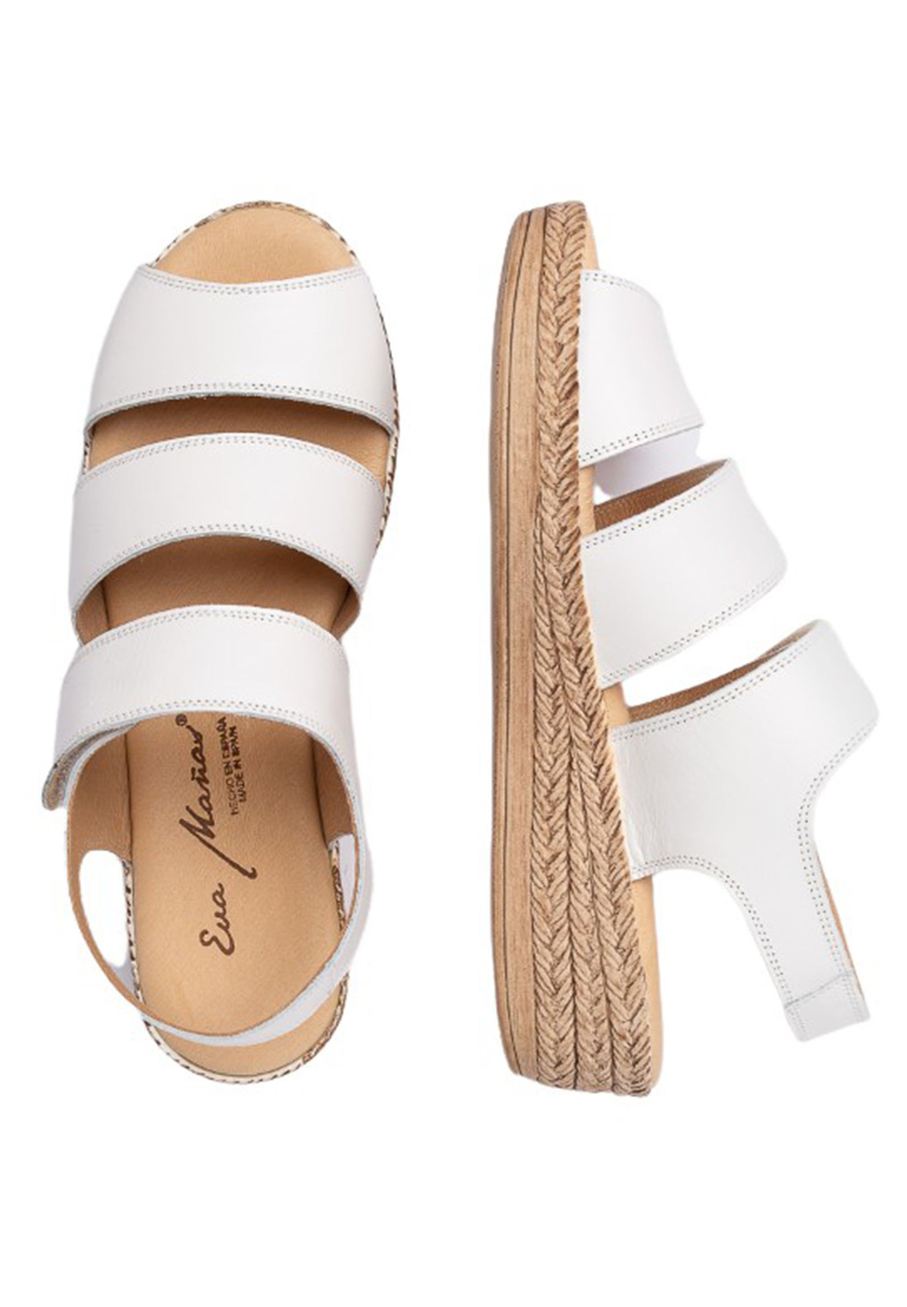 Eva Mañas Sandalias de cuña - blanco - Zalando.es