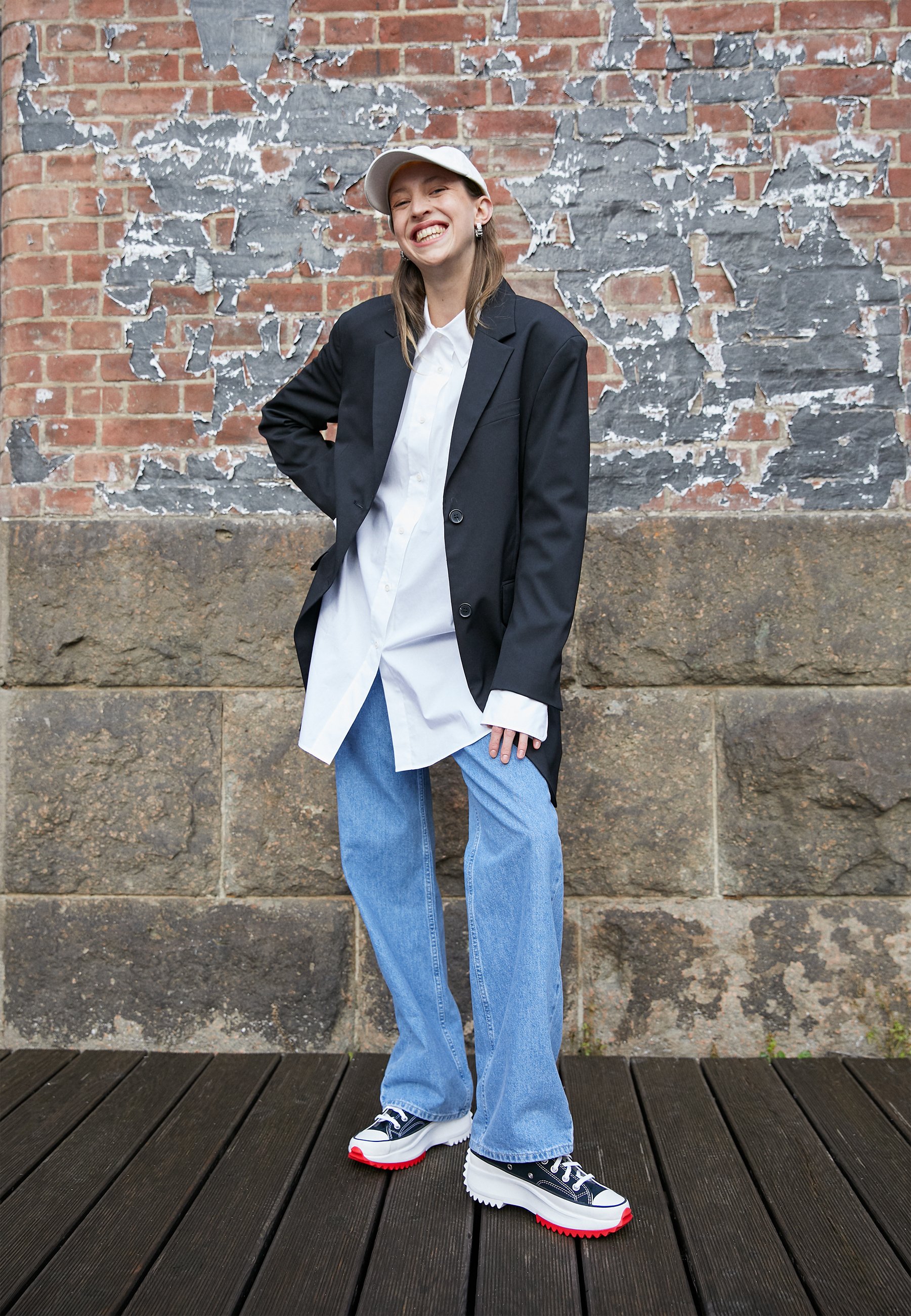 converse run star hike outfit homme