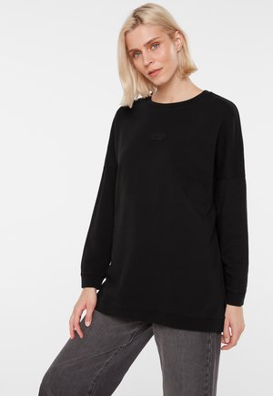SENSES.THE LABEL, SENSES.THE LABEL SWEATSHIRT OVERSIZED MIT LOGO PRINT - Sweatshirt - black