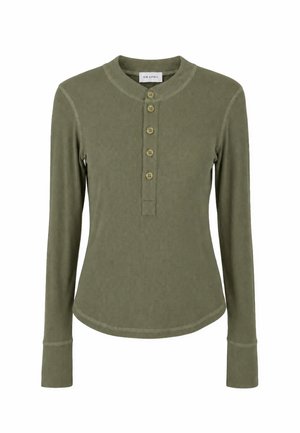 OH APRIL, MARIS SLIM FIT LONGSLEEVE - Μπλούζα με μακριά μανίκια - olive