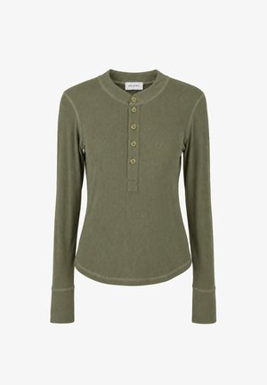 OH APRIL, MARIS SLIM FIT LONGSLEEVE - Μπλούζα με μακριά μανίκια - olive