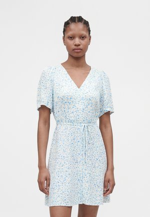 Vero Moda VMALBA SS SHORT DRESS WVN NOOS - Robe chemise - snow white