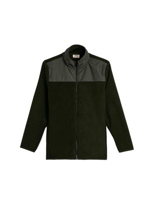 ZIP CLOSURE  STAND-UP COLLAR  - Fleecejacke - khaki