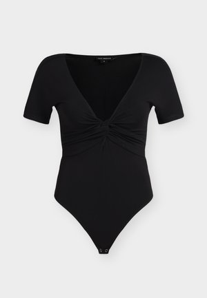 Good American, TWIST FRONT BODYSUIT - Débardeur - black