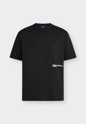 Karl Lagerfeld Jeans, RELAXED GRADIENT LOGO - Tričko s potlačou - black