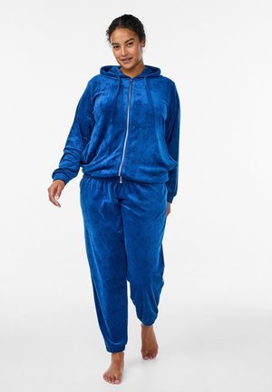 Bas de pyjama - navy peony embossed