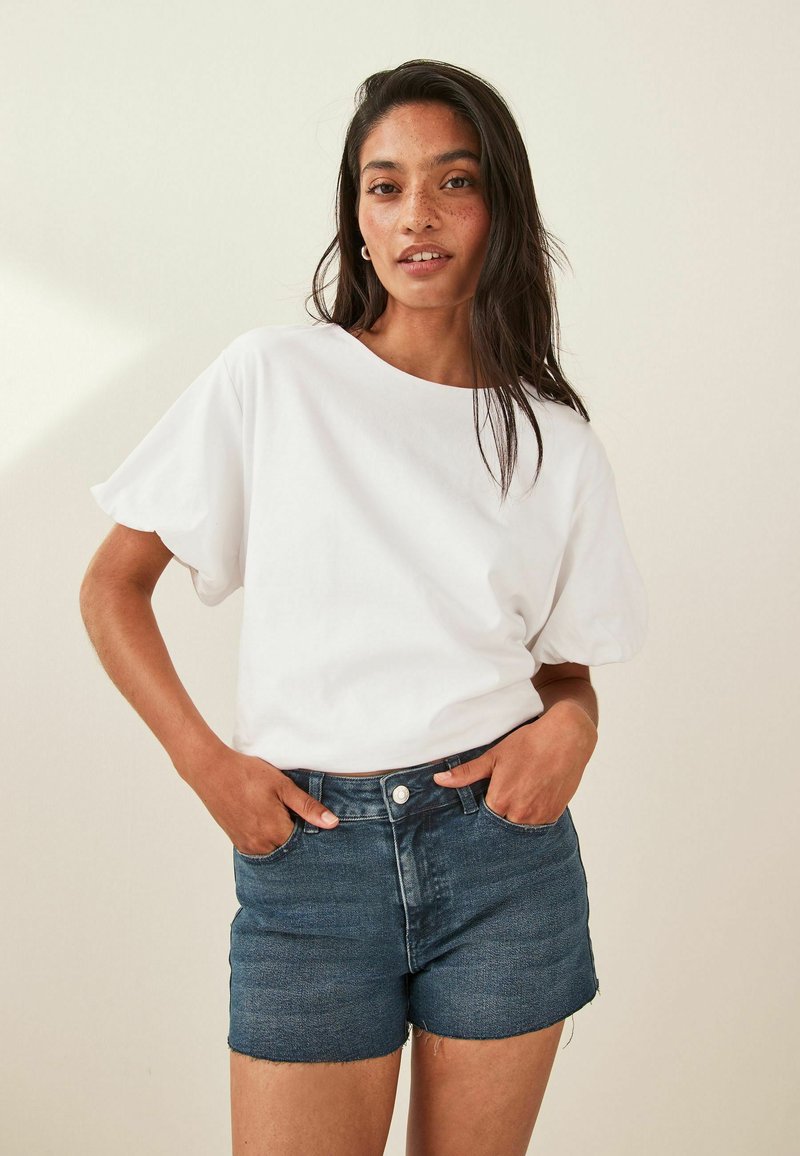 Next SUPER SOFT RAW - REGULAR FIT - Farkkushortsit - inky blue