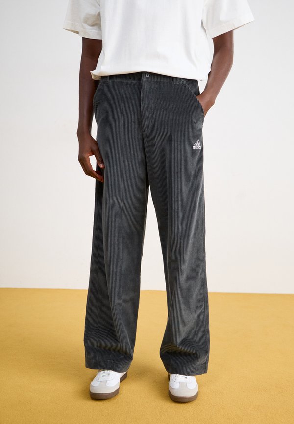 CORDUROY LOOSE - Trousers - carbon