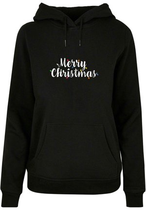 Merchcode, MERRY CHRISTMAS LIGHTS BASIC - Kapuzenpullover - black