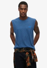 Superdry & Co ESSENTIAL LOGO - Top - bright blue grit