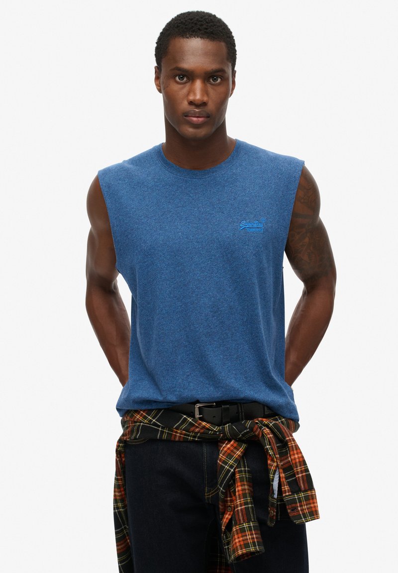 Superdry & Co ESSENTIAL LOGO - Top - bright blue grit