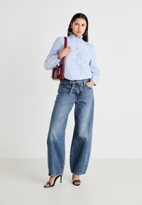 JDY JDYMIO FRILL - Blusa - blue