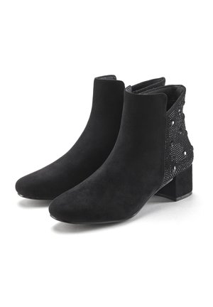 Ankle boots - schwarz glitzer