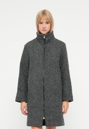 VIJADAS ZIP LONG JACKET - Mantel - dark grey melange