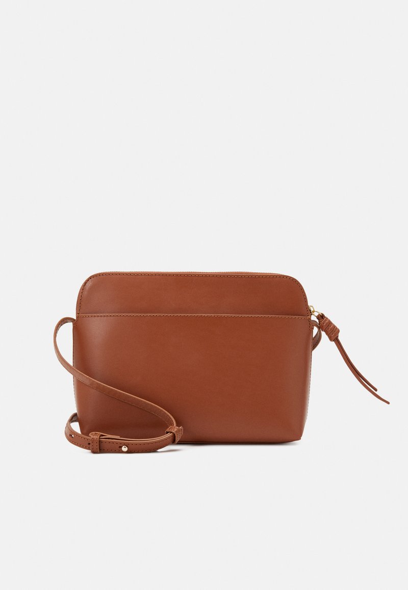 Zign LEATHER - Mala a tiracolo - cognac