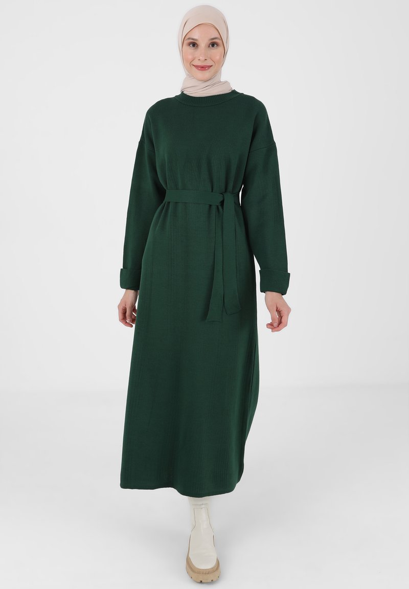 Modanisa EMERALD CREW NECK MODEST REFKA Jumper dress green Zalando.ie