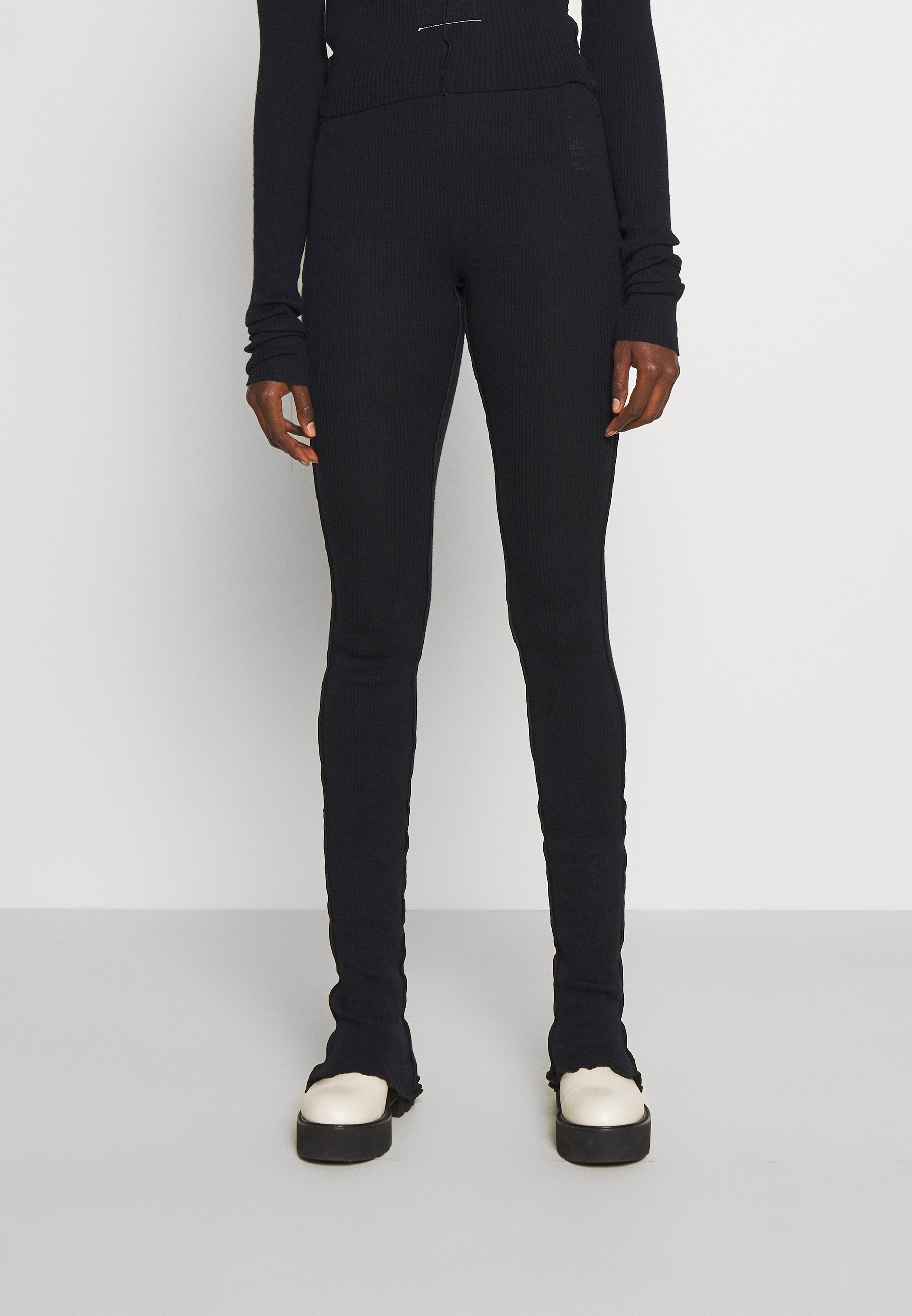 MM6 Maison Margiela PANTALONE - Leggings - Trousers - black - Zalando.ie