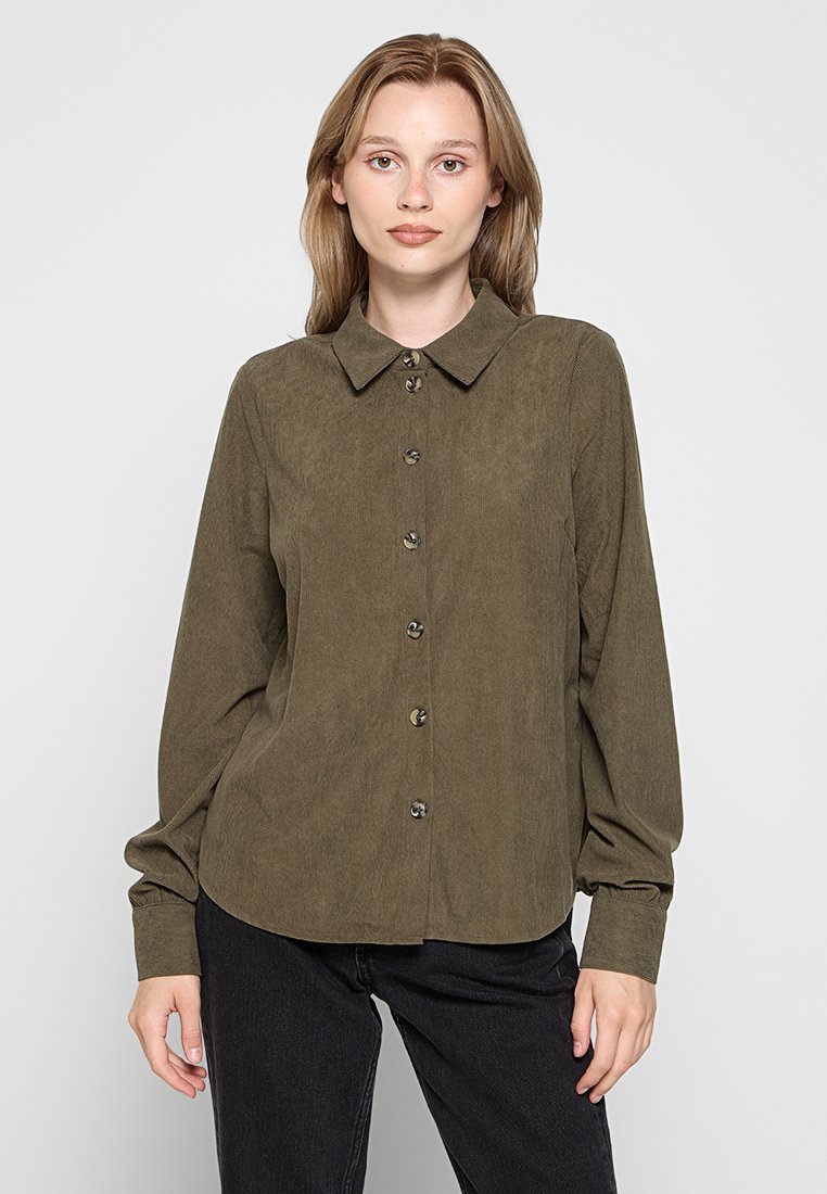 Vero Moda Tall Overhemdblouse groen Vero Moda Tall Overhemdblouse groen