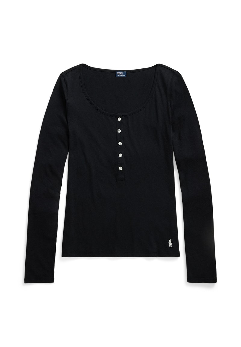 Polo Ralph Lauren WHISPER WEIGHT - Camiseta de manga larga - onyx/negro ...