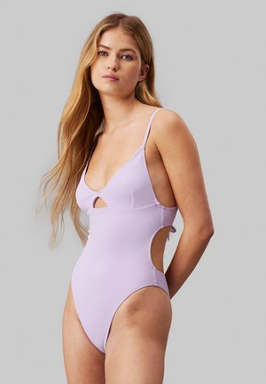 TIE BACK ONE PIECE - Fürdőruha - pastel lilac
