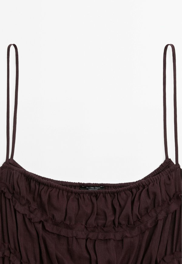 LONG FLOWING - Maxi dress - bordeaux2