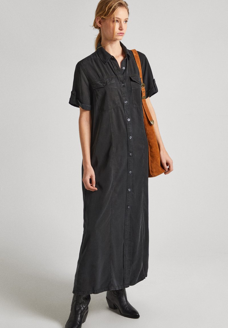 Pepe Jeans Maxi-jurk grijs Pepe Jeans Maxi-jurk grijs