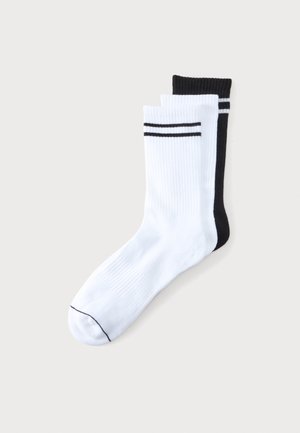 Lindex, SPORT TERRY SOLE 3 PACK - Calcetines - white